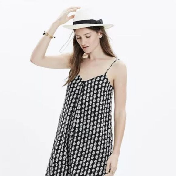 Madewell Silk Trapeze Cami Dress in Bloomstamp Size XS - Picture 12 of 12